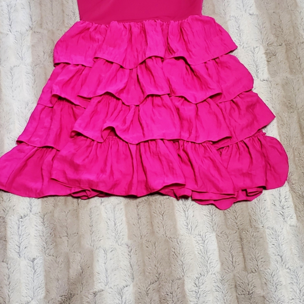 RACHEL RACHEL ROY PINK FRILLY‎ DRESS...SIZE 2 - Picture 6 of 10